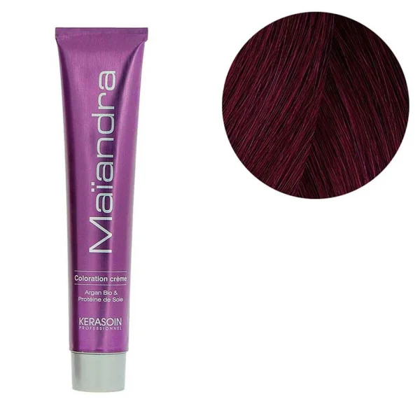 Coloration permanente Maïandra 5.26 châtain clair irisé rouge