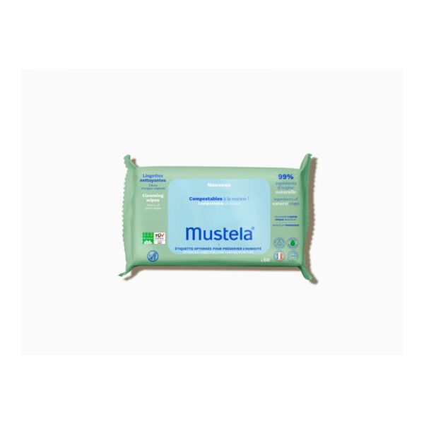 LINGETTES NETTOYANTES COMPOSTABLES X60
